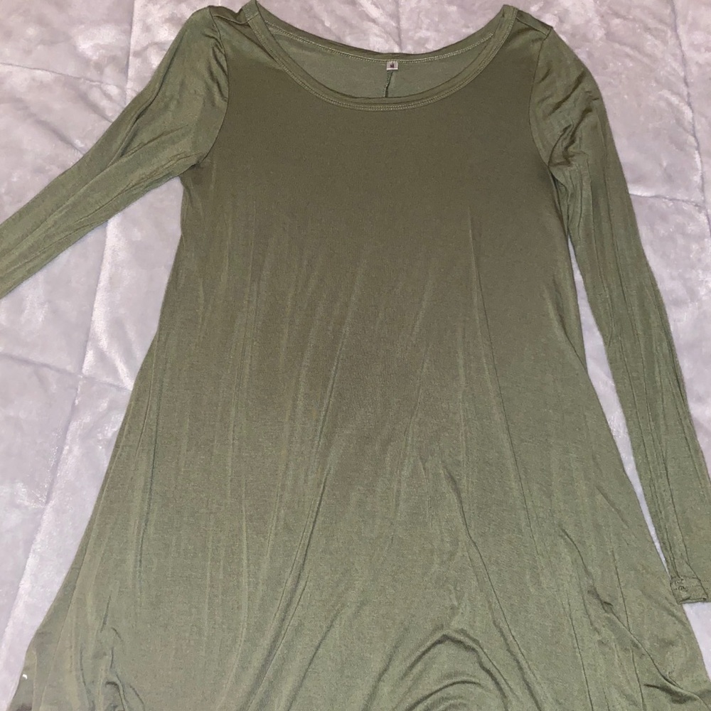 Army Green t-shirt dress